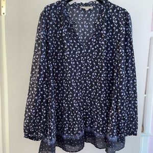 Long sleeve loft blouse